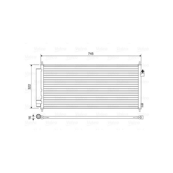 Kondensor, klimatanläggning Valeo 814413 VALEO