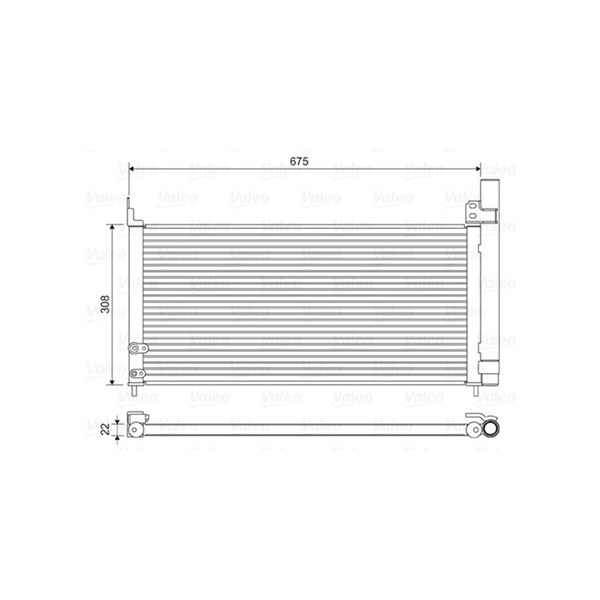 Kondensor, klimatanläggning Valeo 814415 VALEO