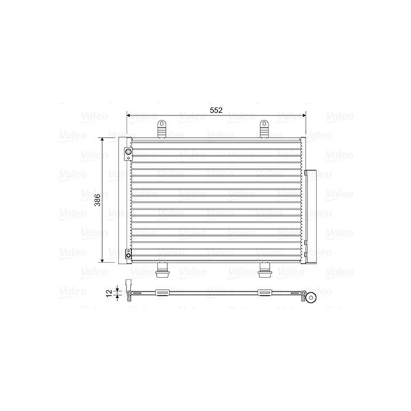Kondensor, klimatanläggning Valeo 814418 VALEO