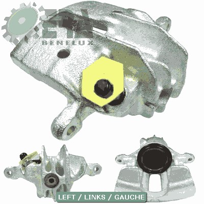 Bromsok Ventilerad, framaxel vänster Era benelux BC62554 ERA Benelux