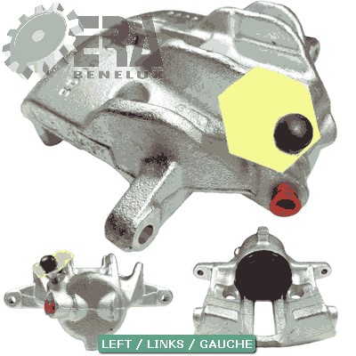 Bromsok Ventilerad, framaxel vänster Era benelux BC62628 ERA Benelux