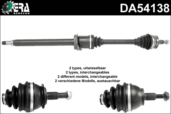 Drivaxel, framaxel höger Era benelux DA54138 ERA Benelux