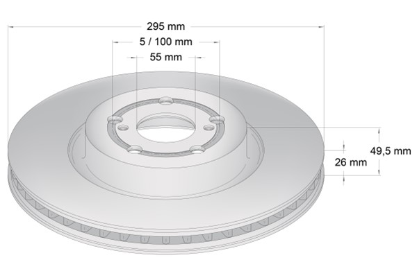 Bromsskiva Ventilerad, Framaxel Topran Coated 600 600 TOPRAN Bromsskiva Ventilerad, Framaxel Topran Coated 600 600 TOPRAN