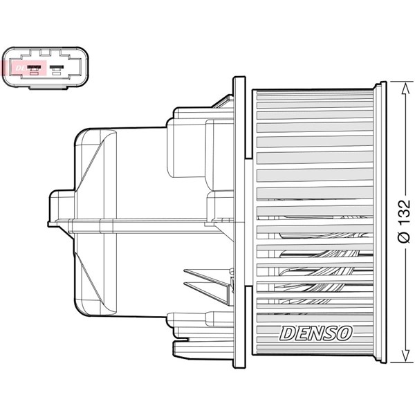 Kupéfläkt 12V Denso DEA33002 DENSO