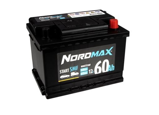 Startbatteri. Nordmax SMF   12V 60Ah 540A Nordmax