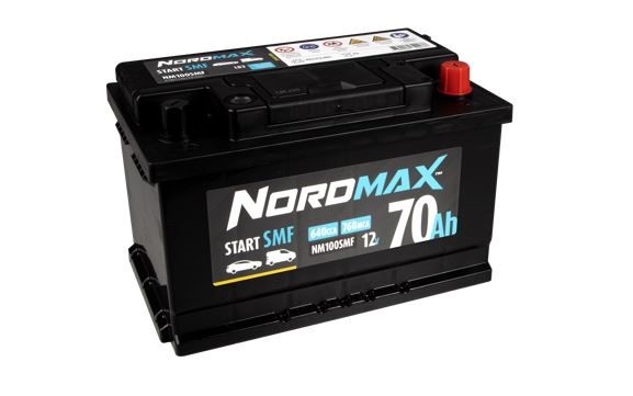 Startbatteri. Nordmax SMF   12V 70Ah 640A Nordmax