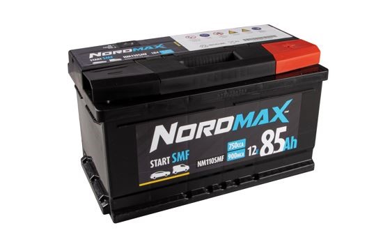 Startbatteri. Nordmax SMF   12V 85Ah 750A Nordmax
