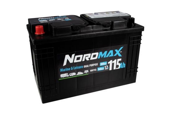 Startbatteri. Nordmax Fritids  12v 115ah 800a, Universal Nordmax