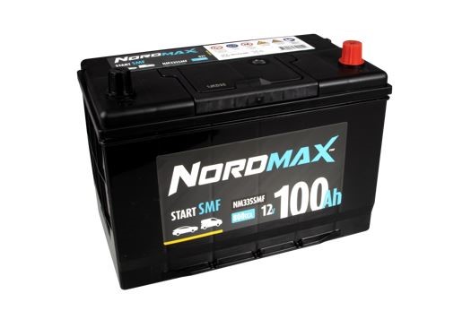 Startbatteri. Nordmax SMF   12V 100Ah 800A 12V Nordmax NM335SMF Nordmax