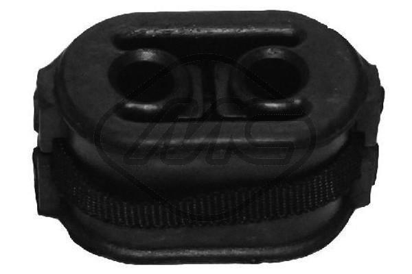 Gummiupphängning, ljuddämpare, Fram Metalcaucho 04474 Metalcaucho