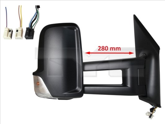 Sidospegel, Höger Tyc 321-0173 TYC