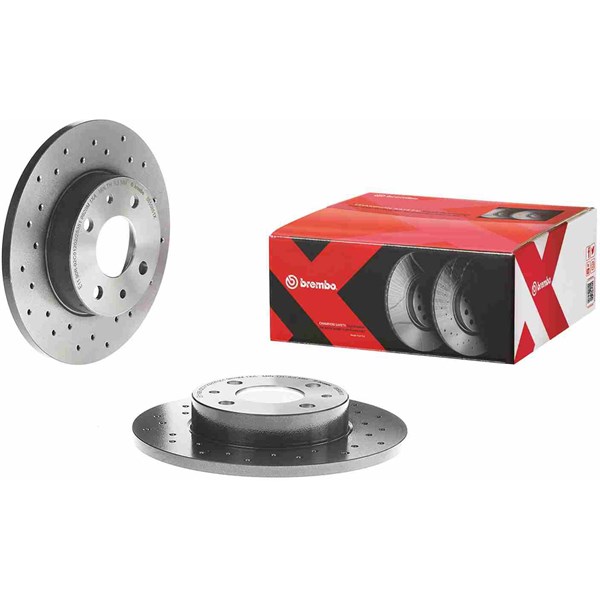 Bromsskiva Solid, Bakaxel, Framaxel Brembo 08.5085.1X BREMBO