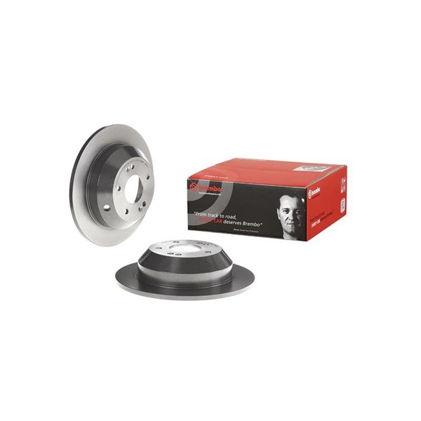 Bromsskiva Solid, Bakaxel Brembo Coated disc line 08.B605.11 BREMBO