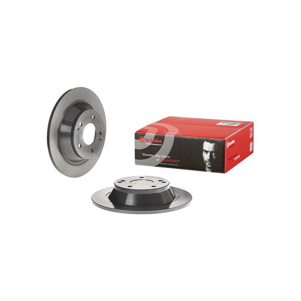 Bromsskiva Solid, Bakaxel Brembo Coated disc line 08.D567.11 BREMBO