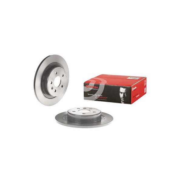 Bromsskiva Solid, Bakaxel Brembo Coated disc line 08.D757.11 BREMBO