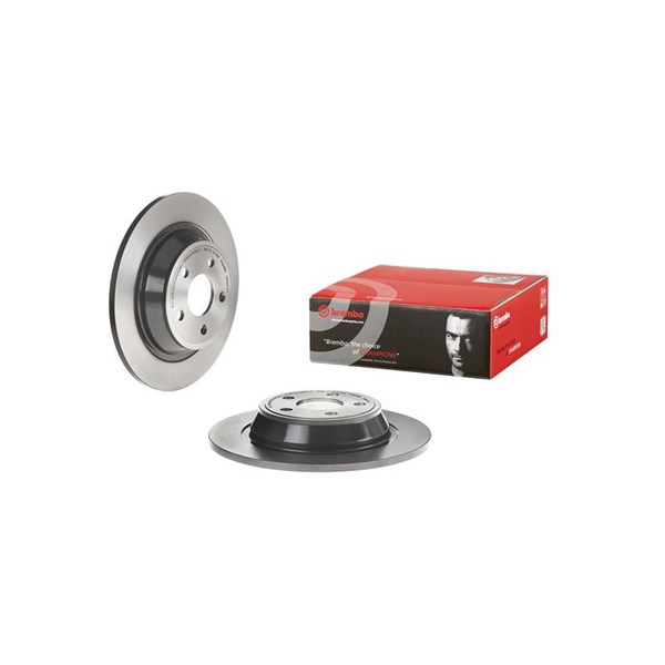 Bromsskiva Solid, Bakaxel Brembo Coated disc line 08.N257.41 BREMBO