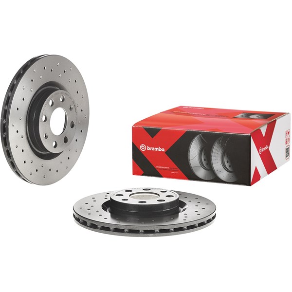 Bromsskiva Hålad/ventilerad, Framaxel Brembo 09.4939.3X BREMBO