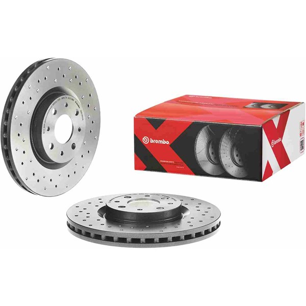 Bromsskiva Hålad/ventilerad, Framaxel Brembo 09.5180.3X BREMBO