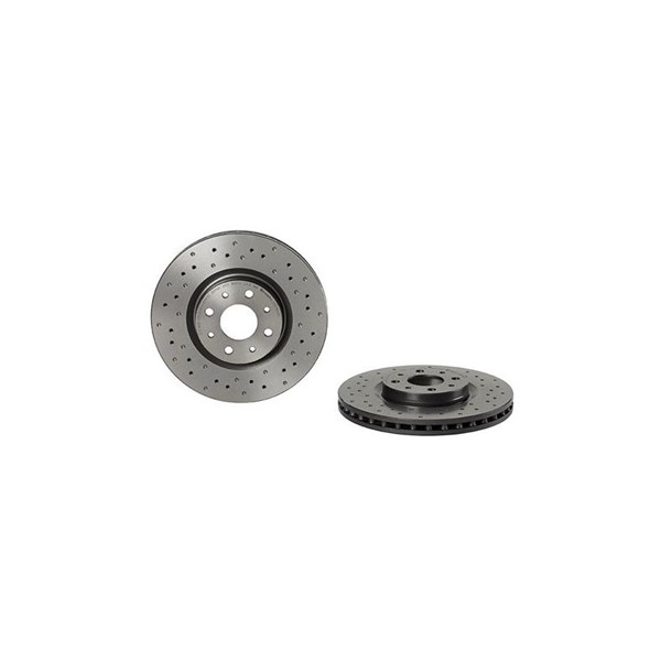 Bromsskiva Hålad/ventilerad, Framaxel Brembo 09.5180.3X BREMBO