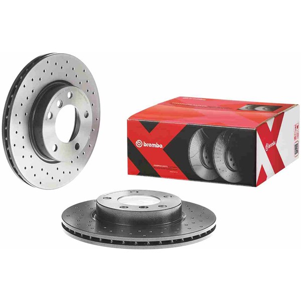 Bromsskiva Hålad/ventilerad, Framaxel Brembo 09.5390.3X BREMBO
