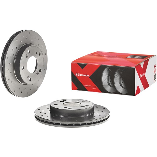 Bromsskiva Hålad/ventilerad, Framaxel Brembo 09.5457.3X BREMBO