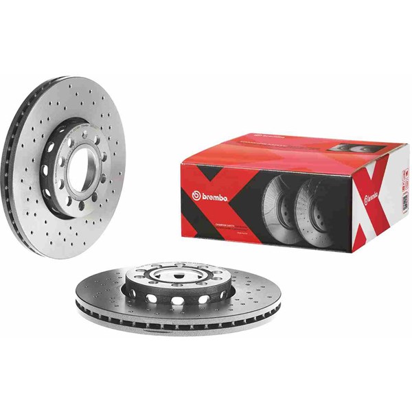 Bromsskiva Hålad/ventilerad, Framaxel Brembo 09.5745.2X BREMBO