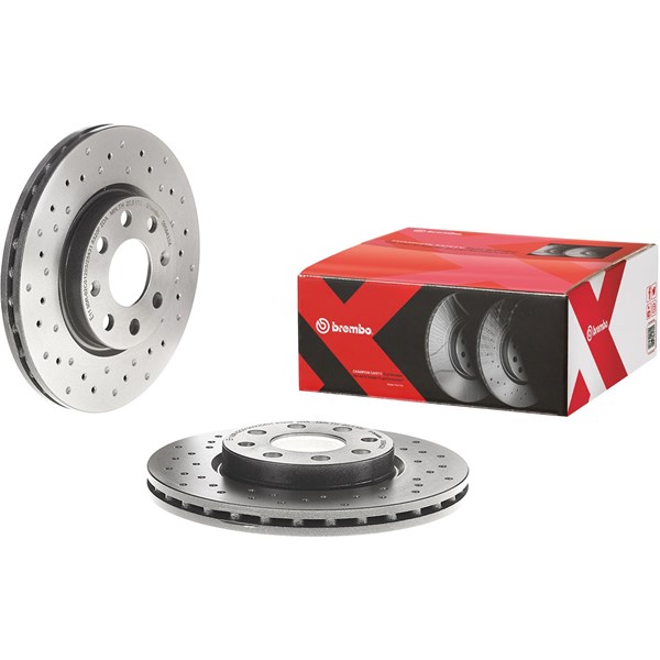 Bromsskiva Hålad/ventilerad, Framaxel Brembo 09.5843.3X BREMBO