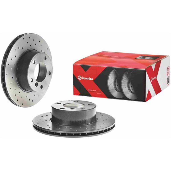 Bromsskiva Hålad/ventilerad, Framaxel Brembo 09.6924.1X BREMBO