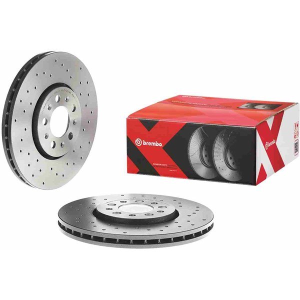 Bromsskiva Hålad/ventilerad, Framaxel Brembo 09.7010.2X BREMBO