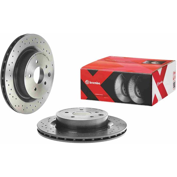 Bromsskiva Hålad/ventilerad, Bakaxel Brembo 09.7356.2X BREMBO Bromsskiva Hålad/ventilerad, Bakaxel Brembo 09.7356.2X BREMBO