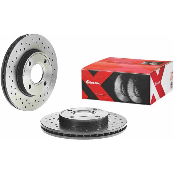 Bromsskiva Hålad/ventilerad, Framaxel Brembo 09.7806.1X BREMBO