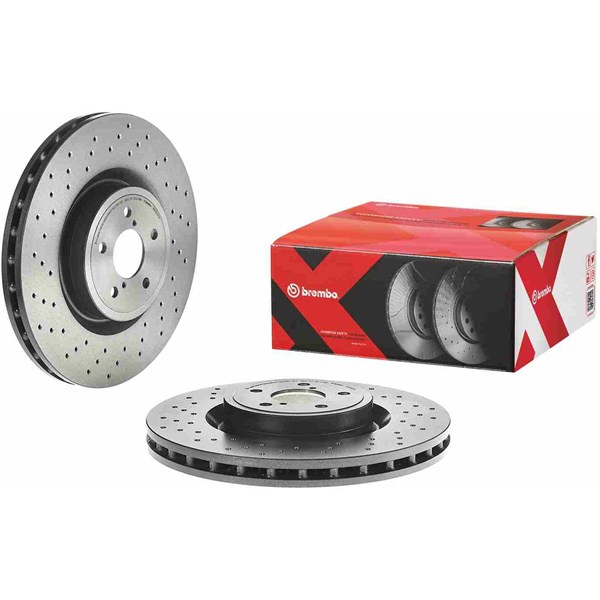 Bromsskiva Hålad/ventilerad, Framaxel Brembo 09.7812.1X BREMBO
