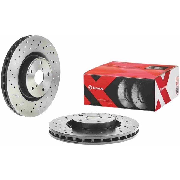 Bromsskiva Hålad/ventilerad, Framaxel Brembo 09.7812.2X BREMBO