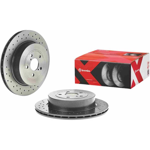Bromsskiva Hålad/ventilerad, Bakaxel Brembo 09.7813.1X BREMBO