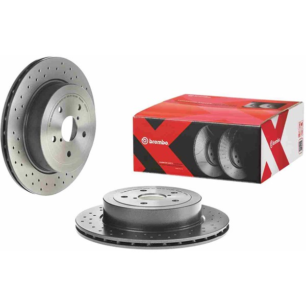 Bromsskiva Hålad/ventilerad, Bakaxel Brembo 09.7813.2X BREMBO