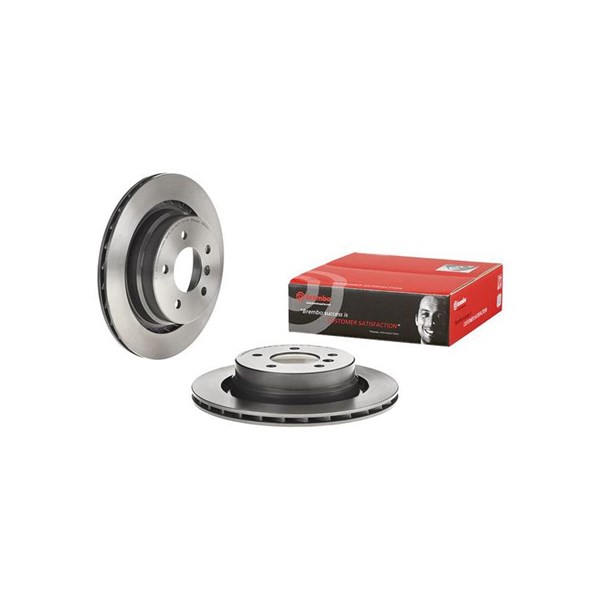 Bromsskiva Ventilerad, Bakaxel, Bakaxel höger Brembo 09.8700.11 BREMBO