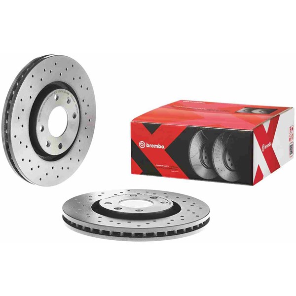 Bromsskiva Hålad/ventilerad, Framaxel Brembo 09.8760.1X BREMBO