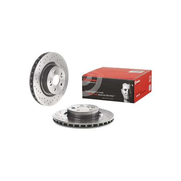 Bromsskiva Hålad/ventilerad, Framaxel Brembo 09.8904.21 BREMBO