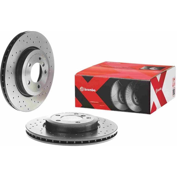 Bromsskiva Hålad/ventilerad, Framaxel Brembo 09.8952.1X BREMBO