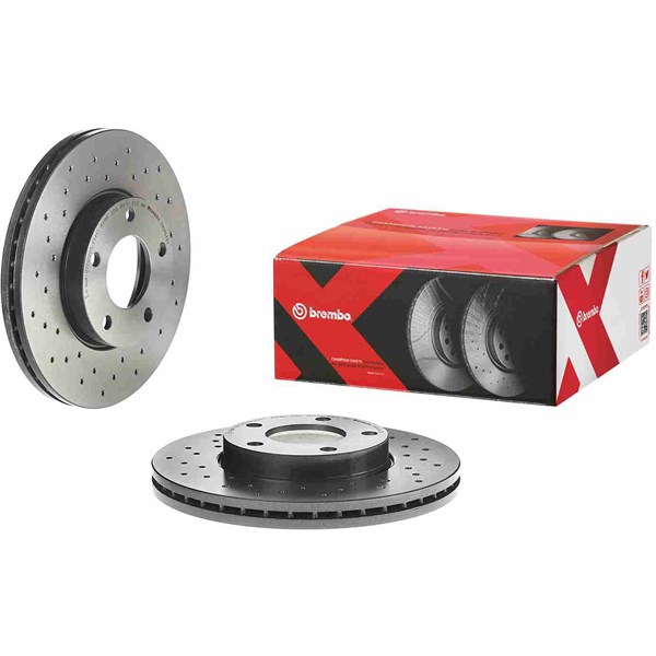 Bromsskiva Hålad/ventilerad, Framaxel Brembo 09.9464.2X BREMBO