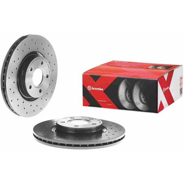 Bromsskiva Hålad/ventilerad, Framaxel Brembo 09.9468.1X BREMBO