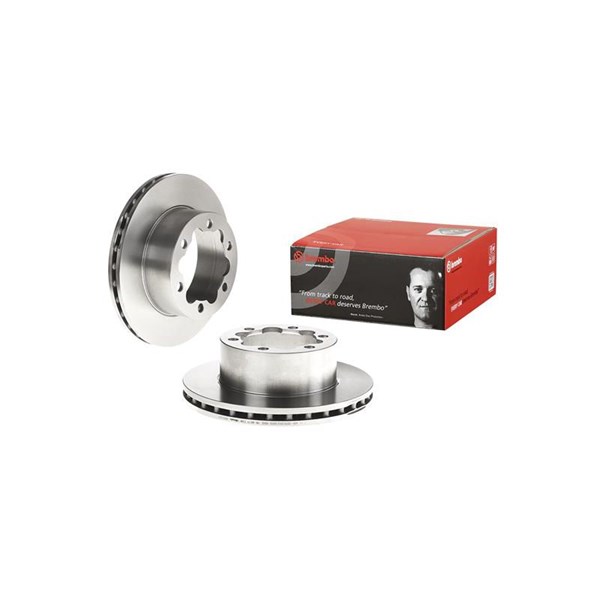 Bromsskiva Ventilerad, Bakaxel Brembo Coated disc line 09.9510.11 BREMBO