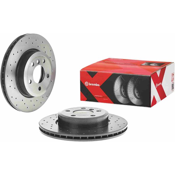 Bromsskiva Hålad/ventilerad, Framaxel Brembo 09.9581.1X BREMBO