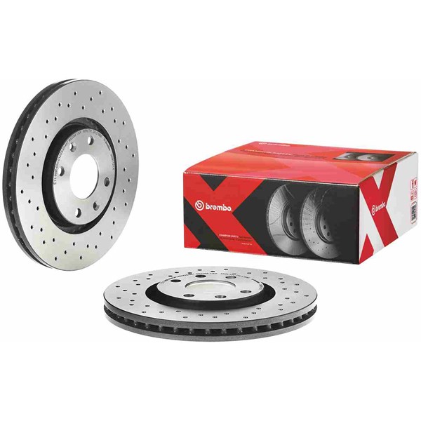 Bromsskiva Hålad/ventilerad, Framaxel Brembo 09.9619.1X BREMBO