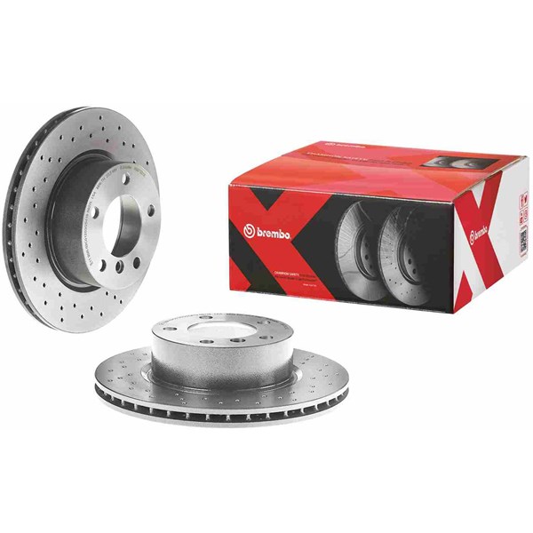Bromsskiva Hålad/ventilerad, Framaxel Brembo 09.9752.1X BREMBO