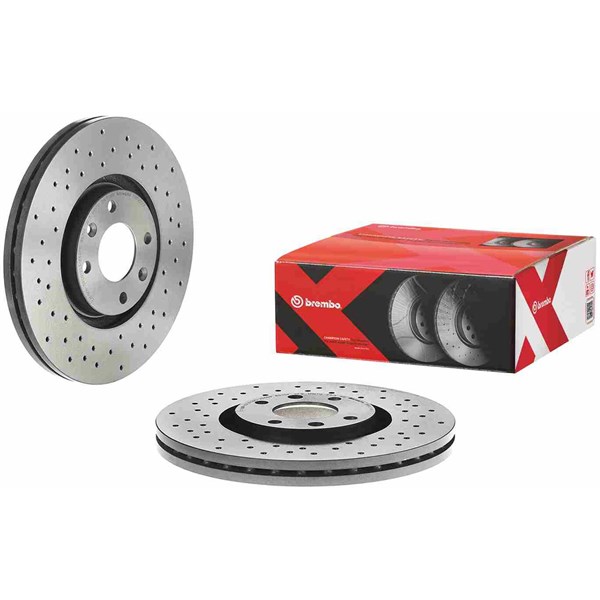 Bromsskiva Hålad/ventilerad, Framaxel Brembo 09.9935.1X BREMBO