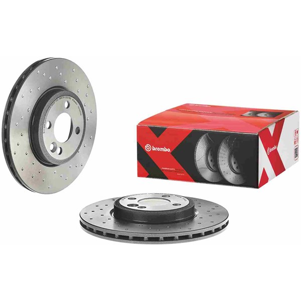 Bromsskiva Hålad/ventilerad, Framaxel Brembo 09.A047.3X BREMBO