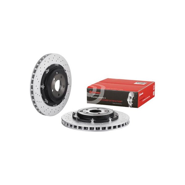 Bromsskiva Bromsskiva tvådelad, Bakaxel Brembo 09.A190.33 BREMBO