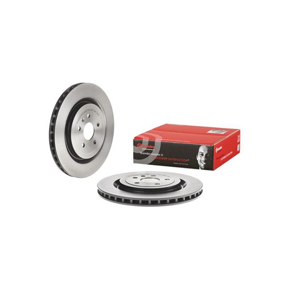 Bromsskiva Ventilerad, Bakaxel Brembo Coated disc line 09.A508.11 BREMBO