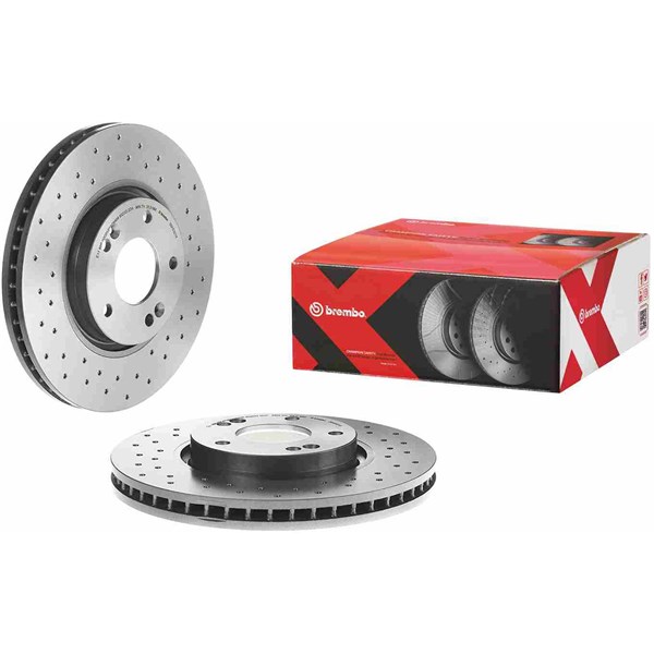 Bromsskiva Hålad/ventilerad, Framaxel Brembo 09.A532.1X BREMBO